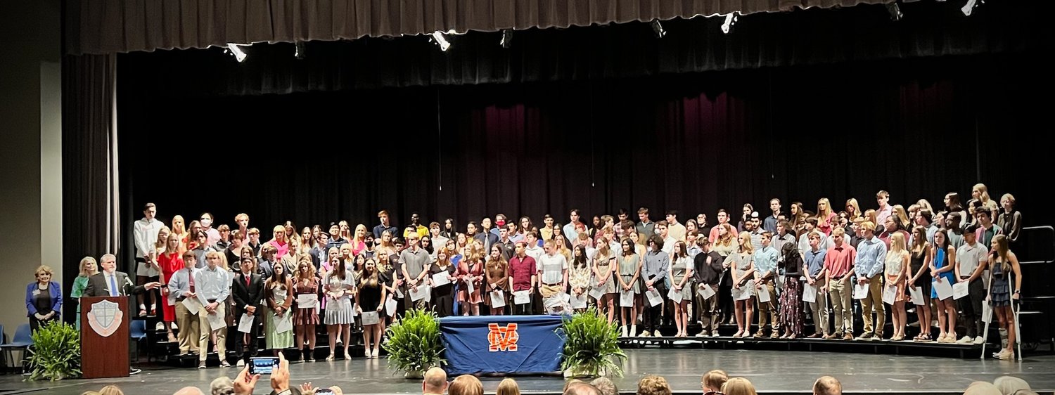 Madison Central students were welcomed into the 30+ Club at a recent school ceremony.