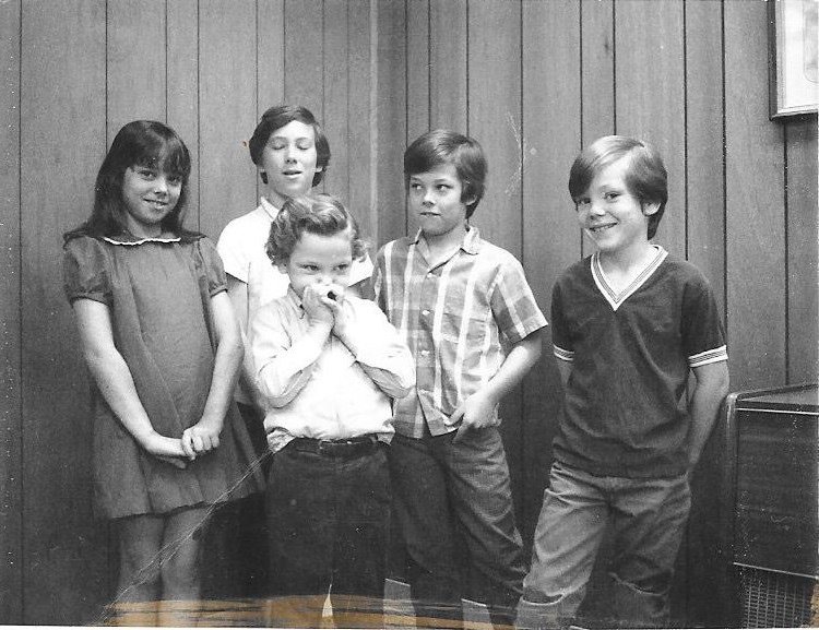 As a boy, Baptist Children’s Village Executive Director Sean Milner with his siblings when they first came to Mississippi. Pictured, from left: Kim, Milner, Bruce Milner, James Milner, Mike Milner, and Sean Milner.