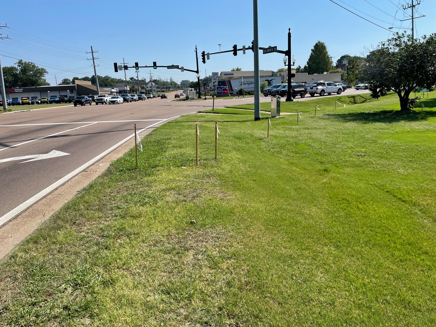 The city is preparing to expand the turn lanes onto U.S. 51 southbound from Lake Harbour Drive.