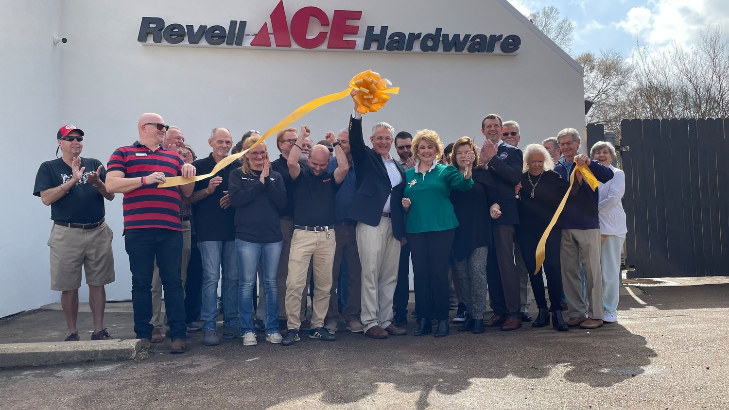 A ribbon-cutting was held last week for the new Revell Ace Harware in Madison.