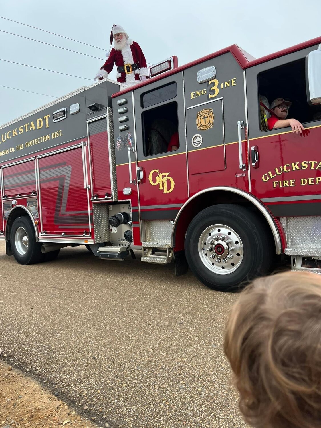 Santa Claus made a special appearance at the 2022 Gluckstadt Christmas Parade, riding with the Gluckstadt Fire Department.